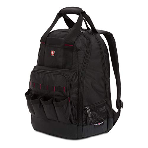 SwissGear Tool Bag Backpack, Fits Up to 15-Inch Laptop, Work Pack, Black - color: Black, size: Medium
