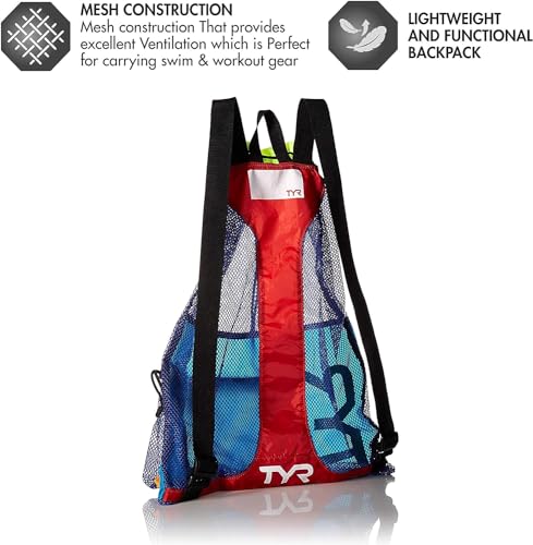 TYR LBMMB360ALL Big Mesh Mummy Backpack BLK/WHT All - color: Blk/Wht