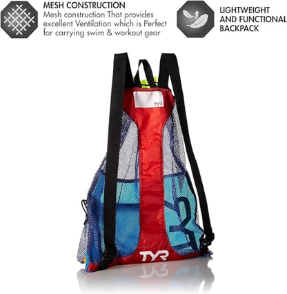 TYR LBMMB360ALL Big Mesh Mummy Backpack BLK/WHT All - color: Blk/Wht