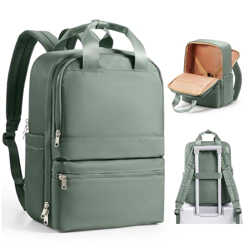 wepadre Small Travel Backpack for Women Men Personal Item Travel Bag Carry on Backpack for Travel Carry on Luggage - color: Olive Green