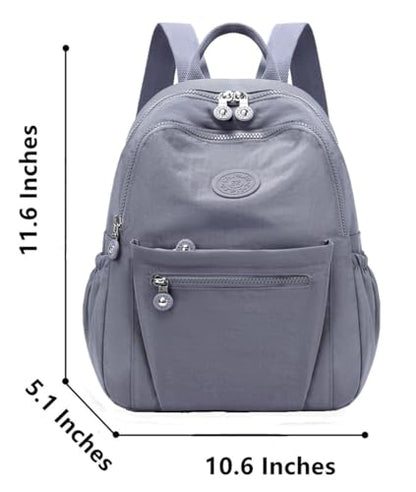 Mini Backpack Purse for Women, Stylish Daypack Shoulder Bag, Small Lightweight Daypack for Work Travle College (A- Grey) - color: A- Grey