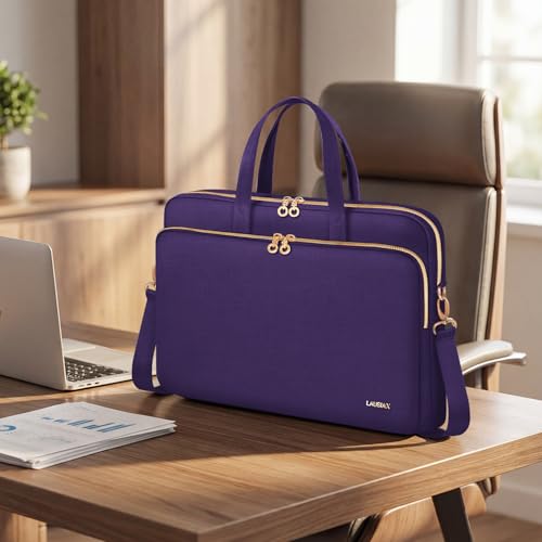 Laptop Bag Case for Women Men Messenger Briefcase Bag, 15.6 16 Inch - color: Violet, size: 15.6 inch