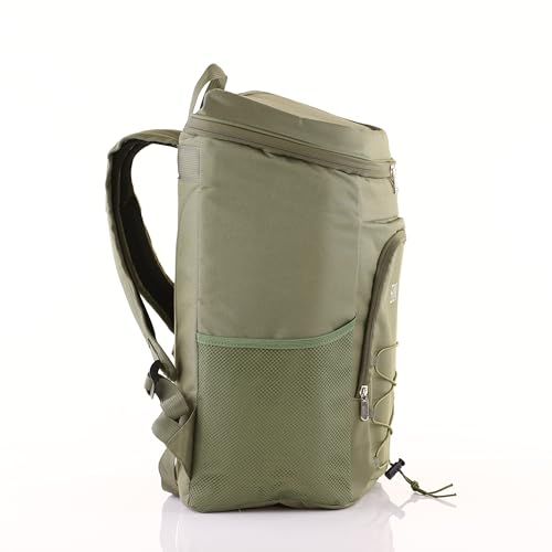 Personalized Cooler Backpack for Men, Custom Embroidered Backpack Cooler Bag, 30 Can Insulated Soft Cooler with Bottle Opener, Gift for Groomsmen Dad Husband, Black Blue Green - color: Green