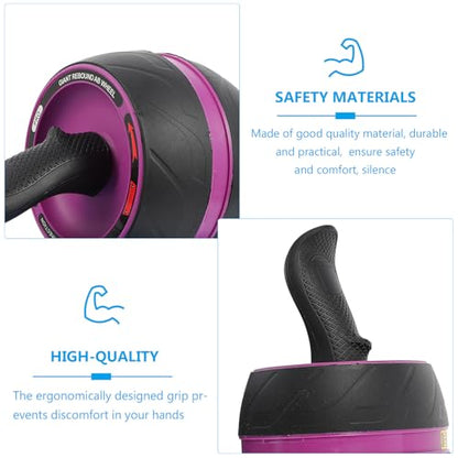 Mikikit Ab Roller Wheel for Exercise with Automatic Rebound and Extra Mat Non-skid Core Strength Training Equipment for Home Fitness and Abdominal Workout