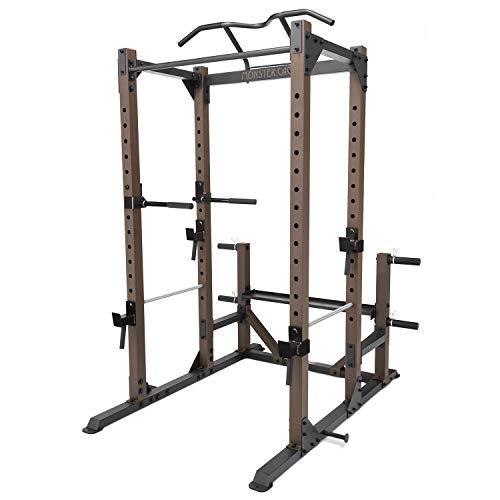 Steelbody Industrial Inspired Heavy Duty Home Gym System for Bodybuilding and Strength Training Available for Full Cage, Squat Rack and Power Tower - color: Kodiak Brown - Monster