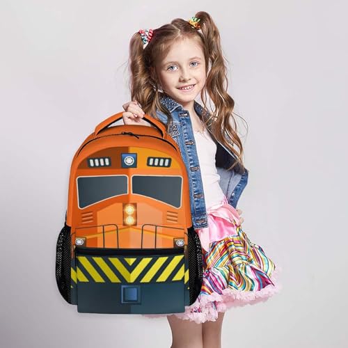 Train School Backpack Gifts for Kids Boys Students, Back to School Essentials Gifts, 17" Lightweight Train Bookbag with Adjustable Straps for Kindergarten Primary Elementary - color: Color 17