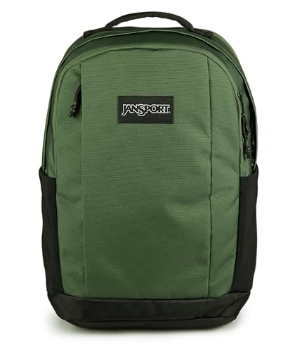 JanSport Inbound Pack – Large Main Compartment, Dual Water Bottle Pockets, and Dedicated 15-Inch Padded Laptop Pocket, Cargo Green - color: Cargo Green