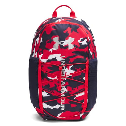 Under Armour Unisex Hustle Sport 6.0 Backpack, (600) Red/Midnight Navy/Metallic Silver, One Size Fits Most - color: (600) Red / Midnight Navy / Metallic Silver, size: One Size Fits Most