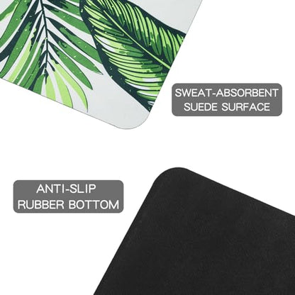 Foldable Yoga Mat, Non-slip Suede Fitness Mat With Carry Bag for Hot Yoga, Exercise, Pilates, 1.5mm Thick Lightweight Exercise Yoga Mat for Women - color: Green