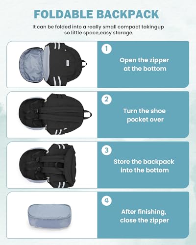 Gym Backpack for Women Men, Lightweight Gym Bag with Shoe Compartment, Water Resistant Sports Backpack with Wet Pocket, Large Capacity Cheer Backpacks for Girls, Black - color: F1-black