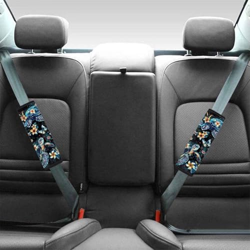 Dreaweet Car Seat Belt Cover Pad Sea Turtle Car Accessories Seatbelt Covers for Women Men 2 Pcs Seatbelt Cushion Seat Belt Covers Soft Comfy - color: Sea Turtle