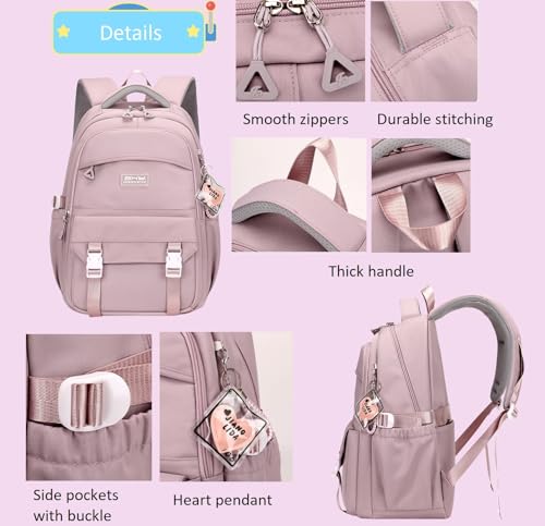 Blue Kids Backpack for Teen Girls Plain School Bag for Elementary Middle School Bookbag for Women - color: 01a Blue