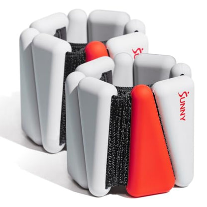 Sunny Health & Fitness Ankle Weights for Women & Men – Adjustable Wrist, Arm & Leg Weights in 1-2 lb Pairs | Ideal for Walking, Pilates, Yoga, Cardio & Strength Training - style: 1 LB