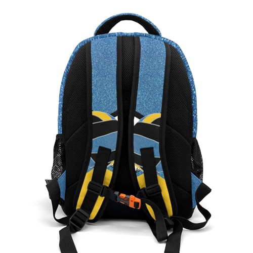 Blue Volleyball Print School Backpack Laptop Bag for Man Woman Gift - color: Muilti 1