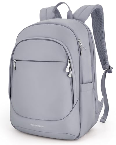 LIGHT FLIGHT Travel Laptop Backpack Women, 15.6 Inch Laptop Backpack with USB Charging Hole, Water Resistant College Bookbag, Black Computer Backpacks for Work, Gray | Laptop Backpack, USB Charging Hole, Water Resistant, Large Capacity, College Bookbag -