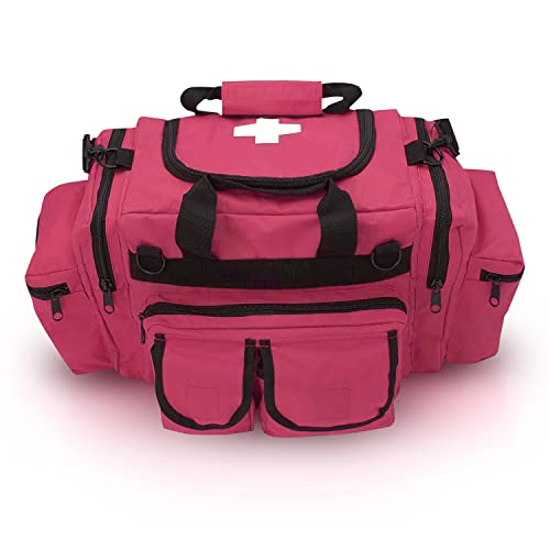 ASA TECHMED First Aid Responder EMS Emergency Medical Trauma Bag Deluxe, Pink - color: Pink
