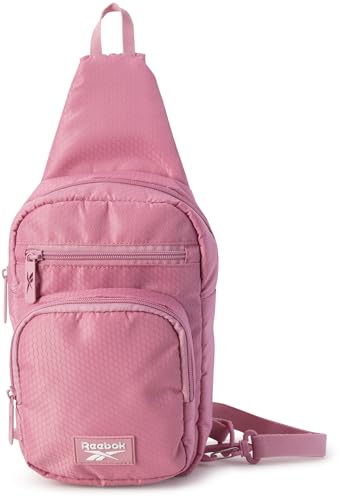 Reebok Unisex Crossbody Bag - Convertible Compact Durable Cross Body Bag for Women and Men - Gym and Travel Essentials, Size One Size, Cosmos Rose - color: Cosmos Rose
