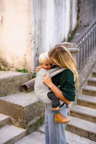 Beco Toddler Carrier with Extra Wide Seat, 100% Cotton - Front-Carry & Backpack Style - Lightweight & Ergonomic Sling Carrier for Children (24-48 Months) - Ecru - color: Ecru