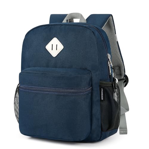 STEAMEDBUN Toddler Backpack for Boys 2-4,Kindergarten Backpack for Boys,Preschool Backpack,Mini, Dark-blue - color: Dark-blue, size: Mini - 12"H