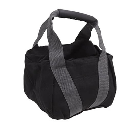 Workout Sandbag with Ergonomic Handle, Tear 12oz Canvas Weightlifting Sand Bag for Fitness Training, Adjustable 0 25lbs Kettlebell Sandbag for Home Gym and Outdoor Exerci