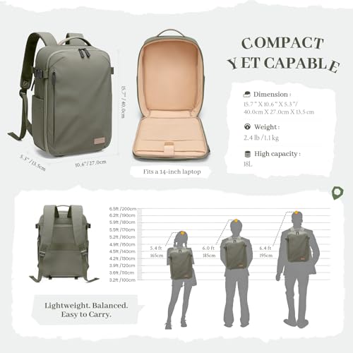 Camera Backpack for Photographers, DSLR/SLR Mirrorless Camera Bag with 14 Inch Laptop Compartment & Tripod Holder, Waterproof Rain Cover Photography Travel Daypack for Sony Canon Nikon Drone (Green) - color: Jungle Green