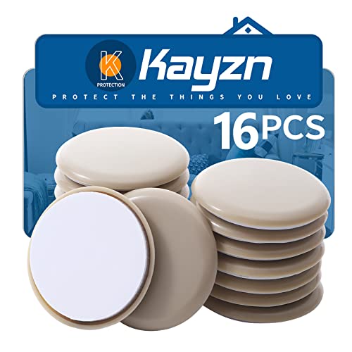 Self-Adhesive Furniture Slider, 2.5Inch Self-Adhesive Furniture Moving Pads, Adhesive Carpet Slider is Suitable for Carpet 16 Pieces, Furniture Moving Slide-Easily Move Any Item - size: 2 1/2 inch