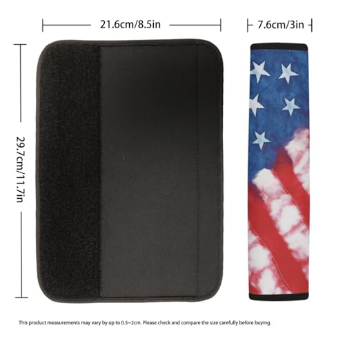 Forchrinse American Flag Patriot Car Seat Belt Cover Pads for Women Men Independence Day Seatbelt Shoulder Pad Safety Belt Strap Pad Protector - color: American Flag