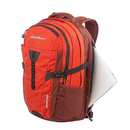 Eddie Bauer Adventurer Backpack with Organization Compartments and Hydration/Laptop Compatible Sleeve, Adventurer - Picante, 30L - color: Adventurer - Picante, size: 30L