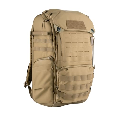 PGYTECH OneMo TAC 35L Tactical Camera Backpack, Waterproof DSLR/SLR/Mirrorless Photography Camera Bag with 15.6" Laptop Sleeve, Tripod Holder & Rain Cover (Wolf Brown) - color: Wolf Brown, size: 35L