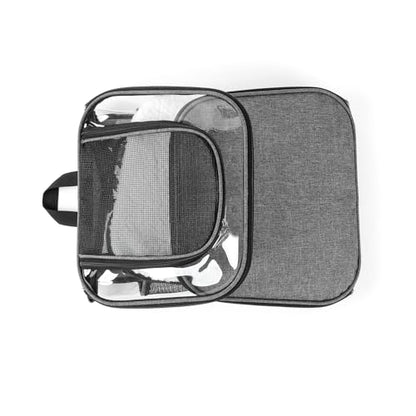 Cat Carriers Dog Carrier Pet for Small Medium Cats Dogs Puppies up to 25 Lbs, TSA Airline Approved Soft Sided, Collapsible Travel Puppy - Black Grey (M: 13" LX11.4 WX17.3 H, Blue) - color: Blue, size: M: 13"LX11.4"WX17.3"H