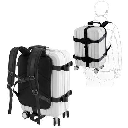 Backpack Straps for 22-26" Hard Luggage, Adjustable Harness