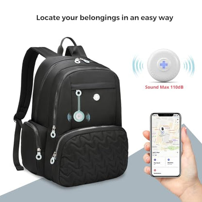 Swissdigital Design Backpack for Women, Medium Black Backpack with Finder, 15.6 inch Laptop Modern Backpacks with USB Charging Port and Finder – Finder Color Random | SD17119507F-01 - color: Black-finder