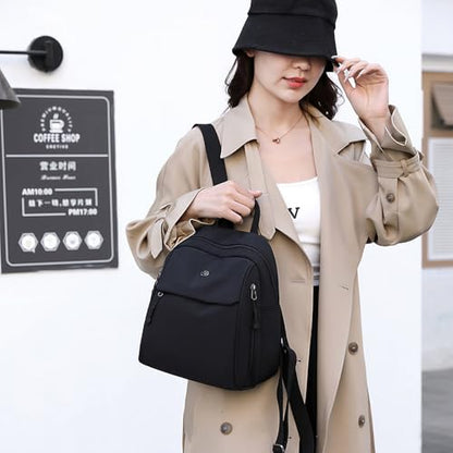 Backpack for Women Ladies Casual Daypack Light Weight Small Backpack Purses Daily Backpack Black - color: Black