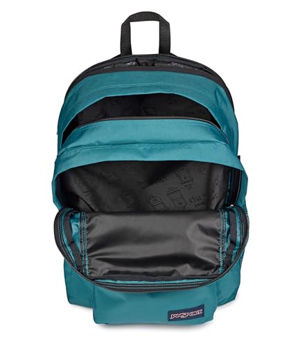 JanSport Main Campus Backpack - Travel or Work backpack w 15-Inch Laptop Sleeve and Dual Water Bottle Pockets, Emerald Pool - color: Emerald Pool