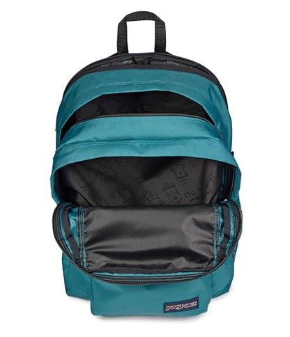 JanSport Main Campus Backpack - Travel or Work backpack w 15-Inch Laptop Sleeve and Dual Water Bottle Pockets, Emerald Pool - color: Emerald Pool
