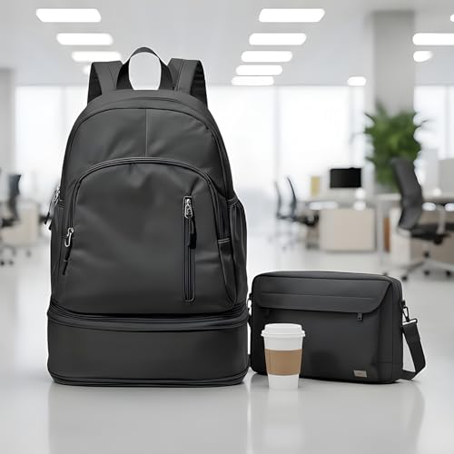 Gym Bag Backpack - Waterproof Lightweight Back Pack with Wet Pocket | Gym Backpack with Shoe Compartment,for Workout Swimming Yoga Training Short Trips