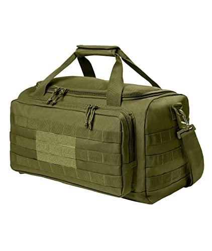 Tactical Gear bag Heavy Duty Duffel Gym bag/Tactical Backpack Custom Embroidered with your own text (Olive Drab Green) - color: Olive Drab Green