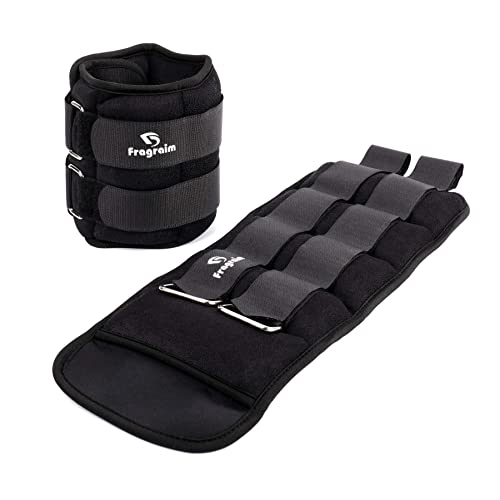 Ankle Weights for Women, Men and Kids - 1/2/3/4/6/8/10/12/15/20 LBS 1 Pair Strength Training Wrist/Leg/Arm Weight with Adjustable Strap for Jogging, Gymnastics, Aerobics, Home Fitness, Physical Therapy - style: 20Lbs Pair (10lb x 2) - Black