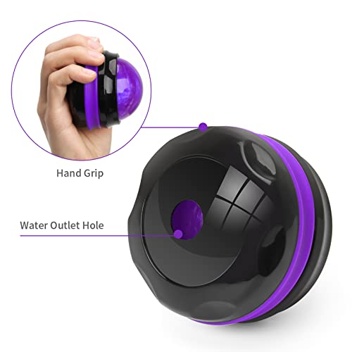 Coolrunner Massage Ball, Manual Roller Massager, Handheld Self Massage Therapy and Relax Full Body Tools for Sore Muscles, Shoulders, Neck, Arms, Legs, Back, Foot, Body (Purple) - color: Purple