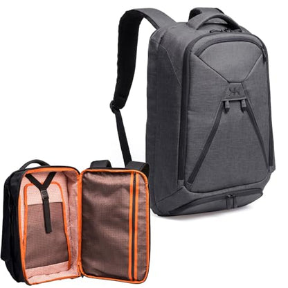 Knack Series 1 Medium Travel Backpack, 15.6-Inch Laptop, Expandable 27-39L - color: Savile Gray, size: Medium Backpack