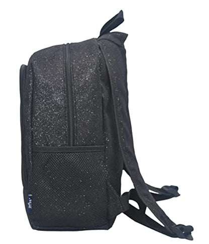 NGIL Canvas School Backpack (Glitter-Black) - color: Glitter-black