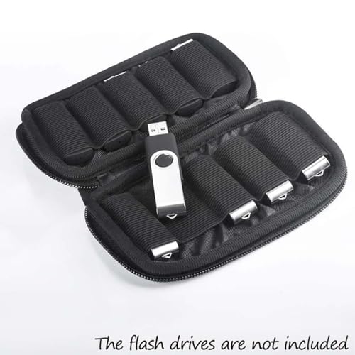 Flash Drive Case JBOS USB Holder Storage Bag,Thumb Drive Caes, Jump Drive Case, USB Organizer - color: Blue-10 Slots