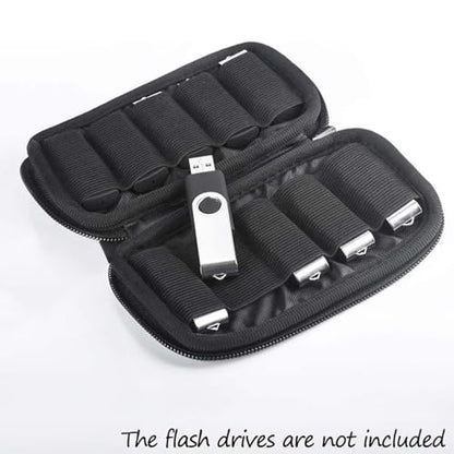 Flash Drive Case JBOS USB Holder Storage Bag,Thumb Drive Caes, Jump Drive Case, USB Organizer - color: Blue-10 Slots