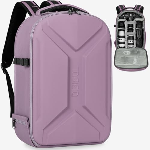 TORIBIO Hard Camera Backpack - color: Purple