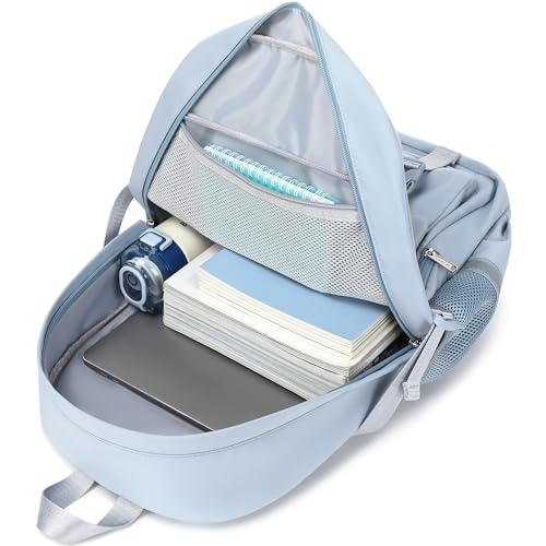 abshoo Big Student Laptop Backpack For College Women Middle High School Teen Girls Bookbag Travel Daypack (LightsteelBlue) - color: Lightsteelblue