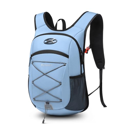 Ultra-Light Soft Daypack 15L/20L, Cushioned Breathable Back Panel Backpack, Lightweight Packable Travel Backpack (Sky Blue, 15L) - color: Sky Blue, size: 15L