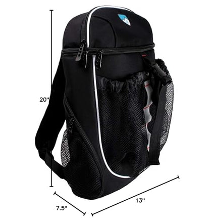 Hard Work Sports Basketball Backpack with Ball Compartment Spacious Shoe Storage for Basketball, Large Sports Bag for Boys Youth