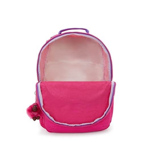 Kipling Women's Seoul Extra Large 17" Laptop Backpack, Durable, Roomy with Padded Shoulder Straps, Built-In Protective Sleeve - color: Azalea Pink, size: 13.5''L x 17.75''H x 9''D