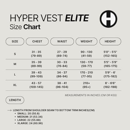 Hyperwear HyperVest ELITE Adjustable Weighted Vest for Women and Men — Thin Steel Weights, Stretch CORDURA Fabric — Weight Vest for Walking, Running, Strength Training - size: Large 20 Pounds Black