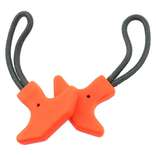 Lovelysp 4PCS Orange Heavy Duty TPU Zipper Rope Zipper Pull Replacement for Backpacks Luggage Handbags Refrigerated Bags and Sports Equipment